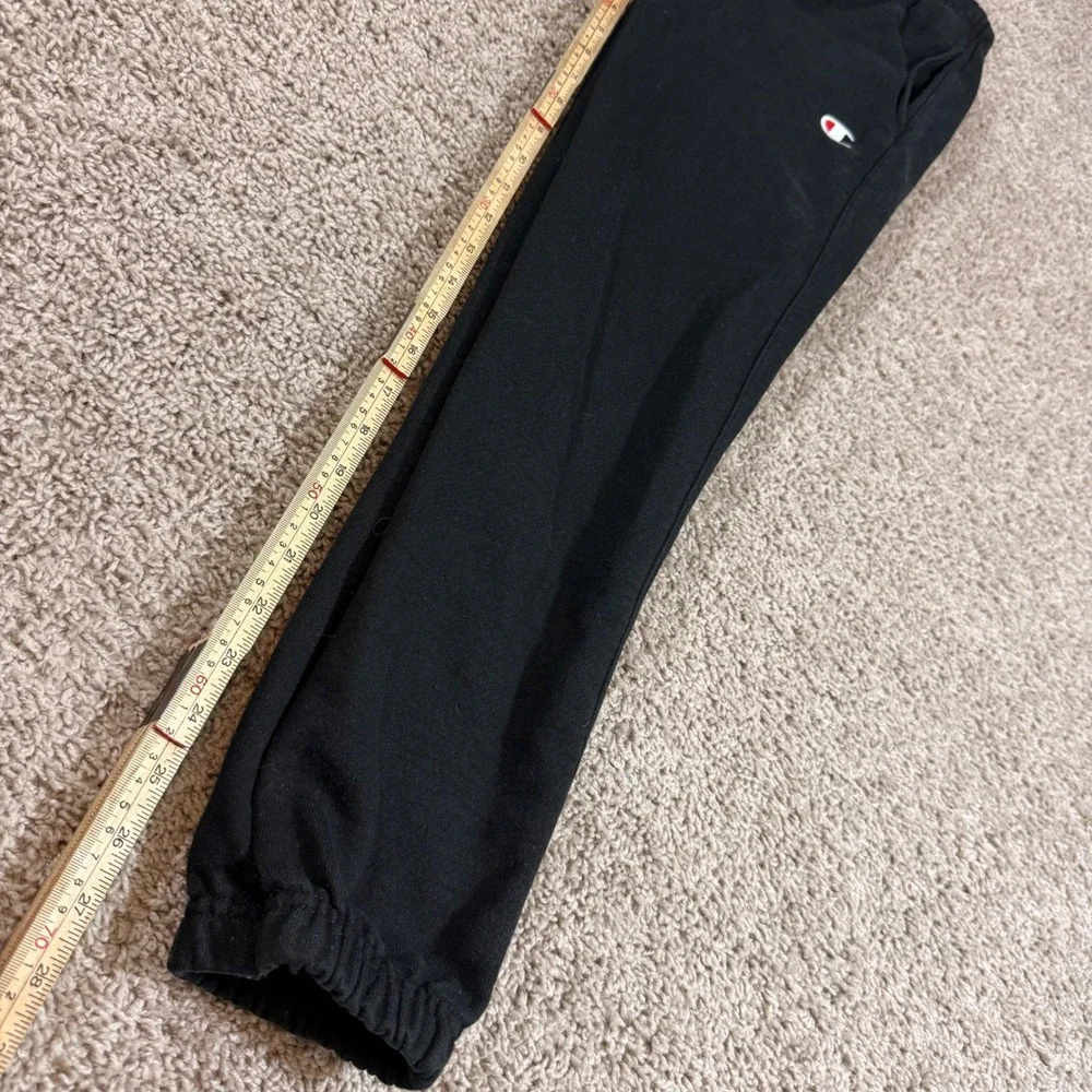 Champion Sweatpants Mens XS Black Good Reverse Weave Fleece Joggers GF884
